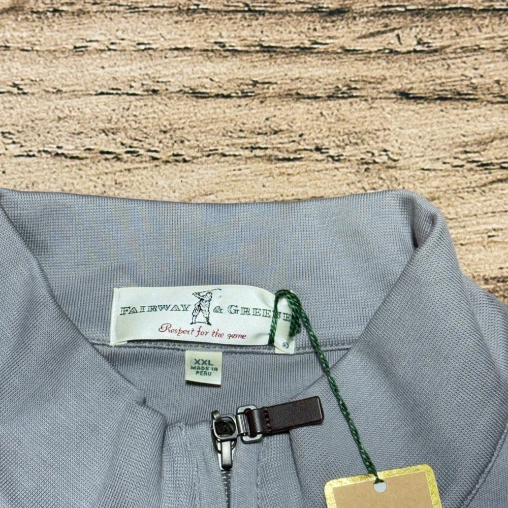 Fairway & Greene 1/4 Zip Vest Mens XXL Gray Bears Club Golf Florida NWT